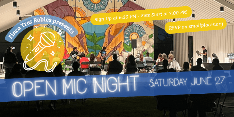 Summer Open Mic Night – Noche de Micrófono Abierto de Verano